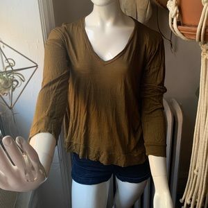 Madewell Anthem Long-Sleeve V-Neck Tee